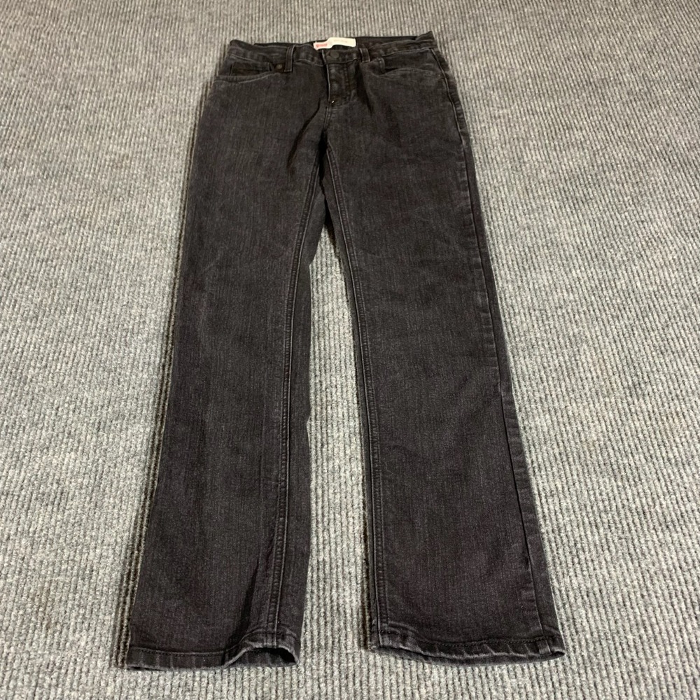 Levis 511 Jeans Boys‎ 20 30x30 Black Denim Slim Fit Stretch Straight Leg School